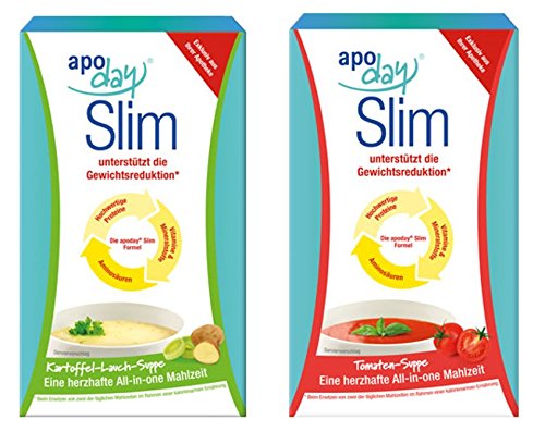 Preisvergleich Produktbild Apoday TomateSlim 300g und Apoday Kartoffel Lauch Suppe