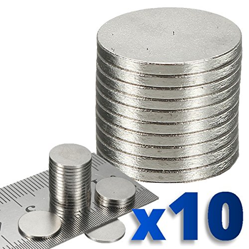 BisLinks® 10 x Rare Magnet Round Disc Magnets Earth Neodymium Craft 10.1mm N50 Grade