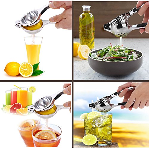 Acxeon Zitronenpresse in 7.0CM Durchmesser, Premium Qualität in Edelstahl Hand Zitruspresse Lemon Juicer, Sturdy Lime Squeezer, Hand Zitruspresse - 8