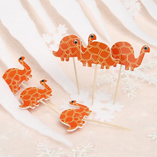 24pcs Dinosaurier Kuchen Dessert Karte Eingeschoben wird zum Geburtstag Kindertag Kinderparty oder Kinder zum Lernen - 6