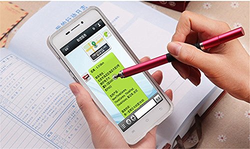 centrawin [2 in 1 Ipad Stylus Pen] Kapazitiven Stift rund dünn Spitze Disc Touchscreen Stift mit Mini Disc für iPad Pro 2 3 4 mini Air 2 iPhone 7 6S 5S Mehr Genauigkeit violett violett Einheitsgröße - 6