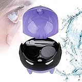 Portable Automatic Contact Lens Ball Mask Washer Cleansing Lenses Cleaner Lens Case, USB Charge(Purple)