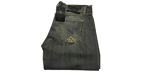 ROY ROGERS jeans uomo linea DE LUXE grigio mod P.57 100 % cotone MADE IN  ITALY 38-52 : Amazon.it: Abbigliamento