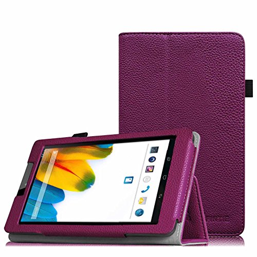 Fintie Odys Connect 7 Pro / Connect 7 Hülle Case - Slim Fit Folio Premium Kunstleder Schutzhülle Cover Tasche mit Ständerfunktion für Odys Connect 7 Pro / Odys Connect 7 17,8 cm (7 Zoll) Tablet-PC, Lila