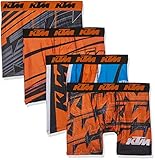  FREEGUN KTM Men Boxer Culotte, E6, Large (Pack de 4 para Hombre