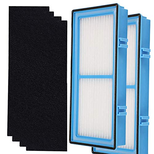 Kagni True HEPA Filtro de Repuesto y Filtro de Cabina Compatible con purificador de Aire Holms HAPF30AT, Paquete de 2