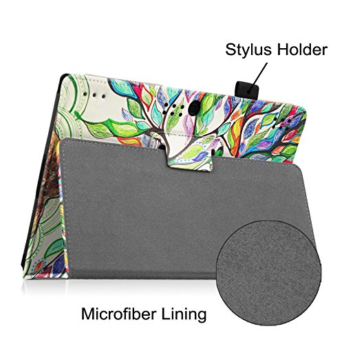 Fintie Lenovo Tab 2 A10-30 / Tab 2 A10-70 / Tab 3 10 Plus Hülle Case – Folio Kunstleder Schutzhülle Tasche Etui mit Auto Schlaf / Wach Funktion für Lenovo Tab 2 A10-30 / A10-30L / A10-30F / Tab 2 A10-70 / A10-70L / A10-70F / TAB3 10 Plus / Tab 3 10 Business 10,1 Zoll Tablet, Liebesbaum - 5