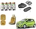 Auto Pearl Premium Quality Car Accessories Combo of Car Tyre Air Alert Valve Cap Set of 4 Pcs. & Car Velvet Bead Seat Cushion Beige 1pcs. & Premium Quality Car Auto Window Side Chipkoo Sunshade Curtains Black Set of 5 Pcs. For Chevrolet Beat Type-2 RS.1122.00