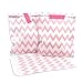 Produktbild 100 Frau Wundervoll Papiertüten - rosa Zacken / Chevron - (Vorteilsmenge) / Geschenktüten / Candy Paper Bags