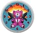 Produktbild LL Kinder Wanduhr Fortnite Battle Royale Season 4 Rettet die Welt Design ca. 20 cm Durchmesser mit lautlosem Uhrwerk Unisex Kinderzimmer Büro Arbeitszimmer Brite Gunner (Rot)