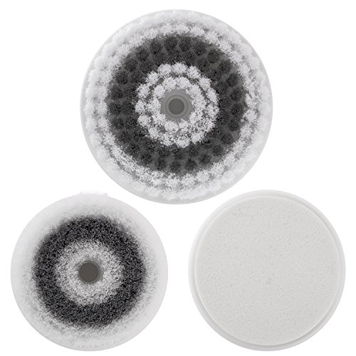 Fancii Têtes de Rechange pour Brosse Faciale Cora, Packet de 3 (Corps Complet)