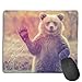 Produktbild Mouse Pad Cute Bear Funny Pattern Rectangle Rubber Mousepad 8.66 X 7.09 Inch Gaming Mouse Pad with Black Lock Edge