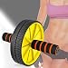 Produktbild AB WHEEL Bauchtrainer Rückentrainer Bauchmuskeltrainer Bauchroller Knie Pad Gelb