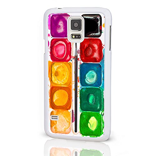Preisvergleich Produktbild Künstler Kollektion Handy Fällen für das Samsung Galaxy Serie. Aquarells Palette Farbstift Hartschale für Galaxy Modelle von icasedesigner, plastik, Paint Palette on a White Background, Galaxy Note 4