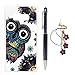 Produktbild Mlorras Hülle für Samsung Galaxy S10e 5.8 Zoll, Anti-Fall Gemalt Handyhülle Case, Flexibel Silikon TPU Schutzhülle Bumper Anti-Kratzer Stoßfest Smartphone Abdeckung Cover Stammes- Muster-Blumen-Eule