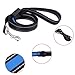 Produktbild Einziehbare Hundeleine, solarbetriebene LED-Hundeleine, USB wiederaufladbar, Hundeleine, Petsafe Nylon, verstellbare Schlaufe, reflektierende Fäden, Trainingsleine, Traction Seil, 1,5 m (blau)