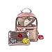 Produktbild Malloom® Mode Bling Pailletten Handtasche Schultertasche Schulrucksäcke für Frauen Mädchen Damenmode Pailletten Rucksack Umhängetasche + Kupplung (rosa)