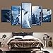 Produktbild Mddrr Wandkunst Leinwand Hd Print Modular Pictures Home Dekorative Wohnzimmer Rahmen Kunstwerk 5 Stücke Ruby Rose Anime Rwby Malerei Poster