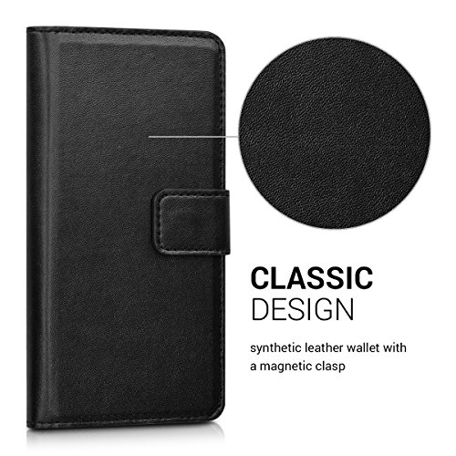 kwmobile Funda para bq Aquaris U Plus - Carcasa de Cuero sint tico - Case con Tapa y Tarjetero en Negro reviews kwmobile Funda para bq Aquaris U Plus - Carcasa de Cuero sint tico - Case con Tapa y Tarjetero en Negro