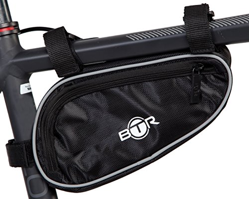 BTR Fahrradtasche Reparatur-Set fürs Fahrrad zur Abdichtung von Reifen mit selbstklebenden Flicken x 6, Reifenheber x 2, 14-in-1 Multifunktions-Werkzeug und Mini-Fahrradpumpe - 2