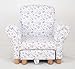 Kids/Childrens/Toddler Flower Fabric Chair Armchair with Footstool