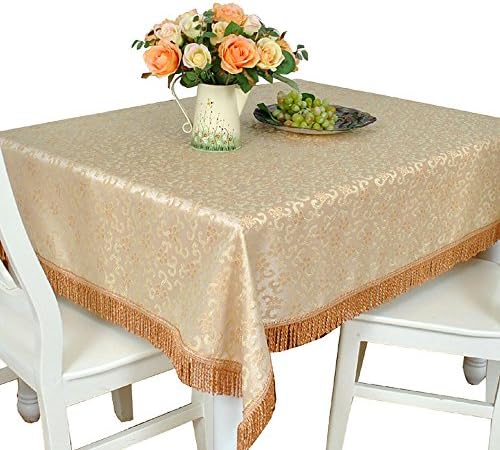 WFLJL European Style,Mahjong,Tablecloth,Dining Table,Cloth,Cover Cloth,Coffee Table,Living Room,Jacquard,140*140cm