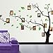 Produktbild erthome Wandsticker Motiv Baum mit Blättern Wandtattoo Wanddekoration Wandbild Kunst Wohnkultur (B1, 90 x 60cm)