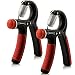 Produktbild 2er Pack | einstellbare Fingerhantel mit ergonomischem Handgriff, Handtrainer, Unterarmtrainer, Handexpander, Handmuskeltrainer für Hand- und Unterarm-Training | Stärke von 10 - 40 kg in Schwarz | Rot