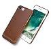 Produktbild iPhone 7 Plus Hülle Case, Pierre Cardin Premium Luxuriöser italienischer echtem Rindsleder Rückseitige Hartgehäuseabdeckung / Handyschutzhülle für Apple iPhone 7 Plus 5,5 Zoll, Braun