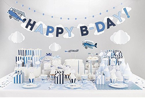 Cupcake und Kuchendeko Typ Flugzeug 6 Stück - 7