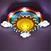 Produktbild led - kinder zimmer deckenleuchte augenschutz schlafzimmer lampe junge mädchen star regenbogen - sonne - lampe, führte das warme licht fernbedienung,Ledwhitelightremotecontrol