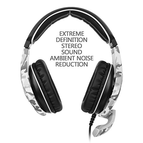 [Sades 2017 Multi-Platform New Xbox one PS4 Gaming Headset], SA810 Gaming cuffie da gioco cuffie per New Xbox one / PS4 / PC / Laptop / Mac / iPad / iPod (nero e camuffamento)