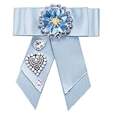 Goodvk Kreative handgemachte Krawatte des Mannes Geschenk übertrieben große Bowknot Brosche hohe Qualität Frauen Set Auger Corsage Böhmen Mädchen Fliege handgefertigte Holz Hochzeit oder Alltag