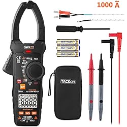Pince Ampèremétrique, Tacklife CM04 Multimètre Numérique 6000 Points, Gamme Automatique; avec la Fonction la Plus Complète pour la Mesure de Température et Tension Actuelle