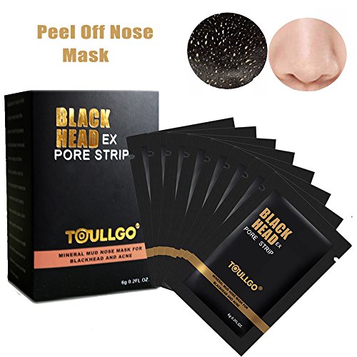Mitesser Maske, Peel off Maske, Black Head Maske, Blackhead Remover, Blackhead Maske Peel Off, Gesichtsmaske Schwarz Mitesser, Maske Gesicht, Schwarz Purifying Peel-off-Maske, ToullGo® 12 Stück Maske Schwarze Nase Maske Schlamm Gesichtsmaske, Deep Cleansing Akne Peel Off Maske, Beauty Skin Care Mitesserentferner Mask, Schönheitsmaske für die Gesichtspflege (12PC) - 2