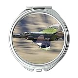 1.Durable und kompakt; Yanteng Wallpaper Düsenjäger, Spiegel, Compact Mirror, Kampfjet-Modell, Taschenspiegel, tragbarer Spiegel