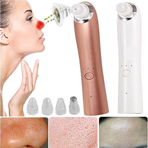 LuckyFine, Mikrokristalline Absorption schwarz Kopf Massagegerät Vakuum Saug Microdermabrasion Gerät Loch Reinigung Schönheit Maschine Rose