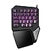 Produktbild Generic Delux T9 Pro Gaming-Tastatur, 7 Farben, LED, Hintergrundbeleuchtung, einhändig, 1,8 m, USB Draht Anti-Ghosting für PC