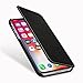 Produktbild StilGut Book Type Case, Hülle Leder-Tasche für Apple iPhone X. Seitlich klappbares Flip-Case aus Echtleder, Version für Linkshänder, Schwarz