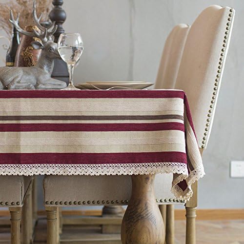 Hctina Tablecloth Cover Cloth Country Cofe and Cover Cloth Red 50X50cm Table Mats