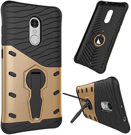 Xiaomi Redmi Note4 Case, Tollcuudda Back Case Cover Pouch With Stand for Hongmi Note4 Soft TPU and Hybrid Hard Rigid PC Covers Shock-Absorption Slim Fit Protective Cases for Xiaomi hongmi note4 - gold