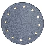 Material: Filz LED-Baumteppich Weihnachtsbaumunterlage 20 LED Sterne Warm-Weiß Filz Grau Ca. 100 cm Ø Trafo