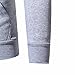 Produktbild TianWlio Hoodie Mode Herren Herbst Winter Herren Slim Designed Kapuzenoberteil Strickjacke Mantel Jacken Outwear  Grau M