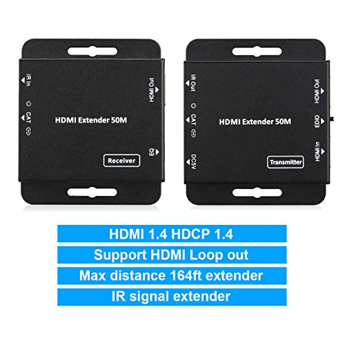 HDV-E50C 50m HDMI Extender HDMI Transmitter HDMI Receiver Adapter über 164ft UTP Kabel mit IR Kontrolle - 3