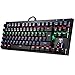 Produktbild Mechanische Gaming Tastaturen, TOPELEK QWERTZ 87-Key Mini Gamer Tastaturen Gaming-tastaturen Spieltastatur, Mehr Farben Hintergrundbeleuchtung Keyclick für Gamer und Typisten