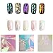 Shot--In 5 Colors Newest Broken Glass Foils Finger DIY Nail Art Stencil Decal Stickers