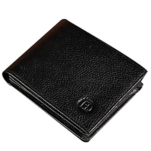 Preisvergleich Produktbild YWJ Schlanke Herrenbrieftasche, Leder Geldbörse Geschenkbox Kreditkarteninhaber Geldbörse Münzfach Geldbörse Card Protector - Schwarz