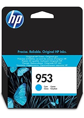HP 953 - imprimantes de la cartouche d'encre (standard, compatible avec OfficeJet Pro AiO 8210/8218/8710 / 8715 AiO), cyan