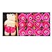 Molie Soap Flower Gift Box with 12pcs Roses and Small Bear Doll for Birthday Wedding Valentine's Day