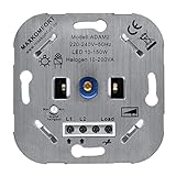 dimmer unterputz busch jaeger DIMMMODUS: PhasenABschnitt - nur mit passendem dimmbarem Trafo verwendbar.